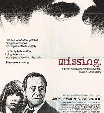 'Missing', con Jack Lemmon y Sissy Spacek