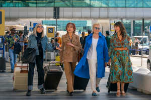 De izquierda a derecha: Diane (Diane Keaton), Vivian (Jane Fonda), Sharon (Candice Bergen) y Carol (Mary Steenburgen)